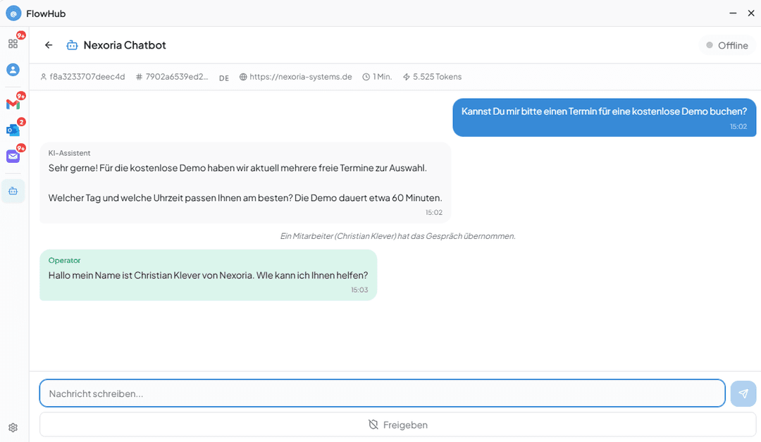 Live-Operator: Nahtlose Übergabe an Mitarbeiter 2