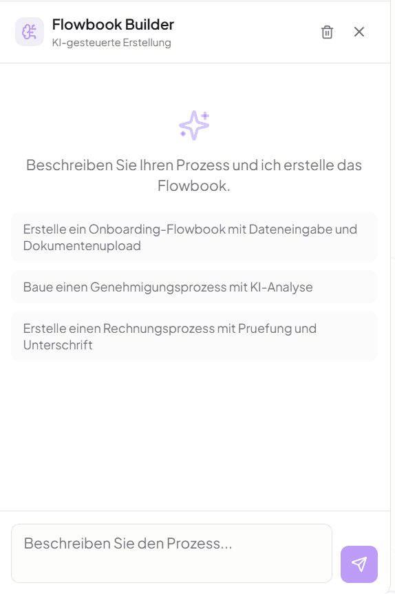 KI-Builder: Prozesse per Prompt erstellen KI-Builder