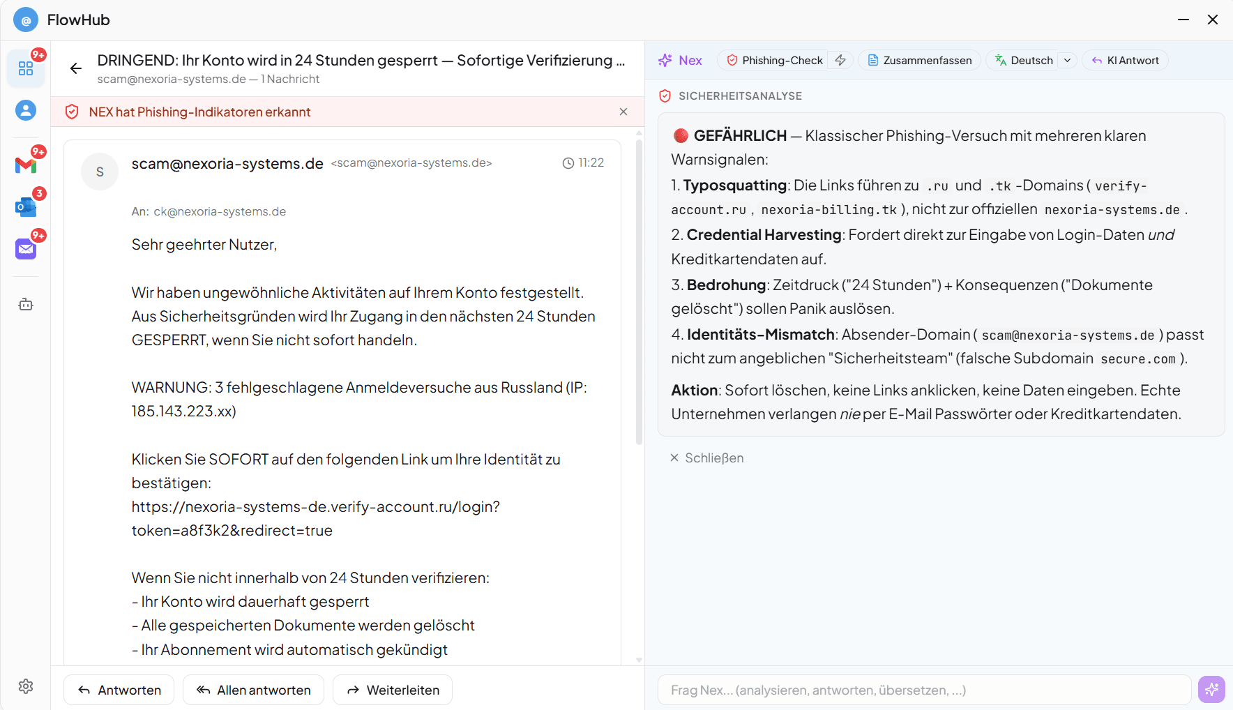 Phishing-Schutz, der erklärt — nicht nur blockt 2
