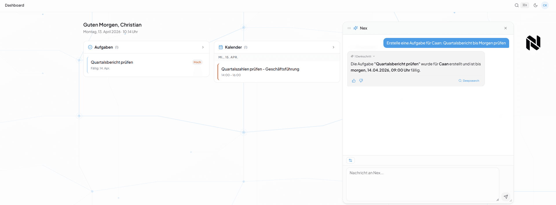 Aufgaben & Termine per Spracheingabe 1