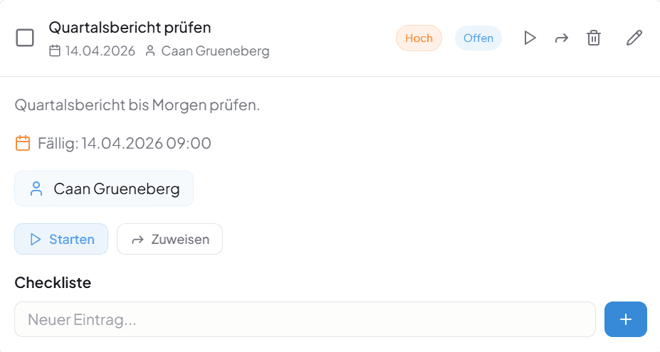 Aufgaben & Termine per Spracheingabe 2