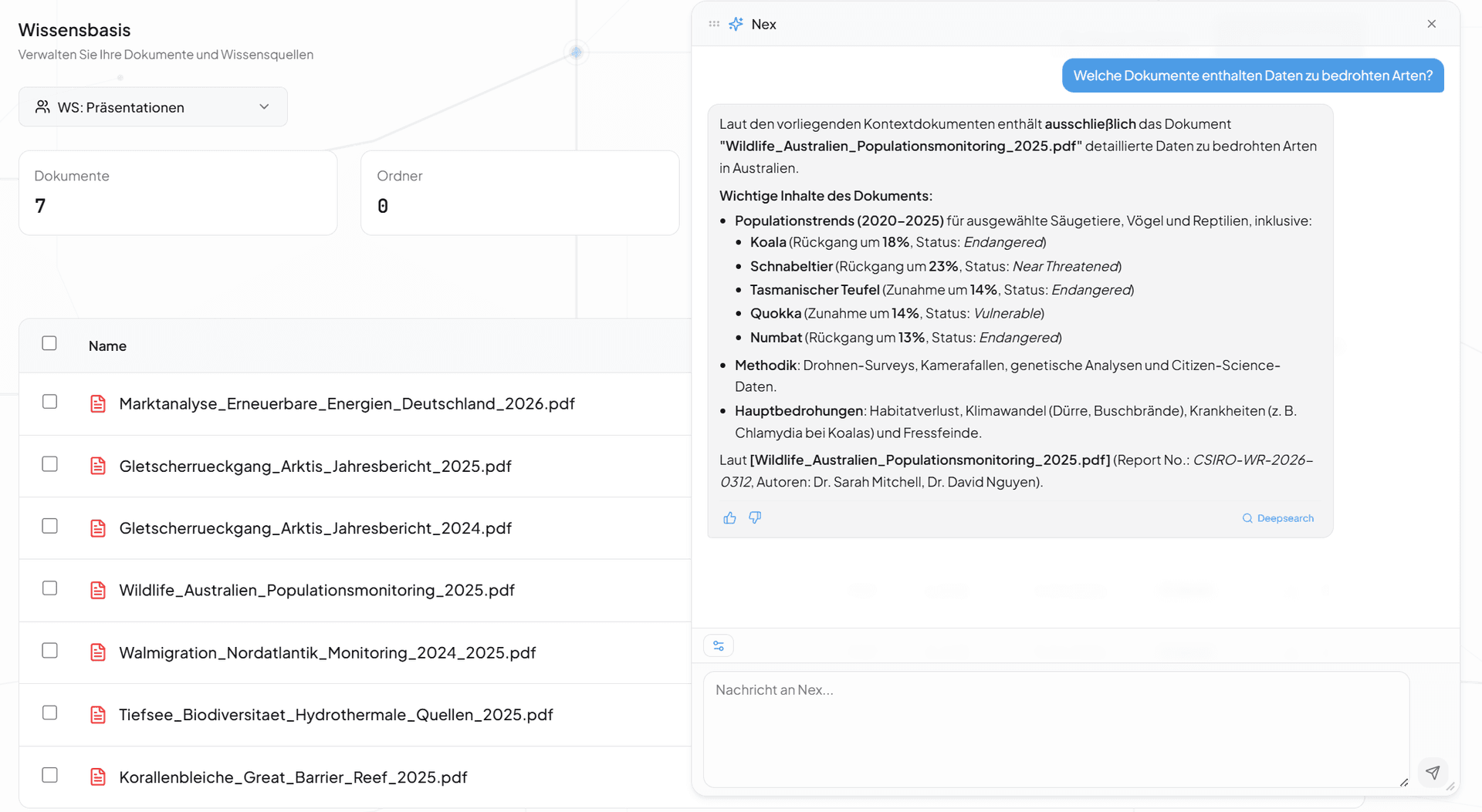 Übergreifende Analysen