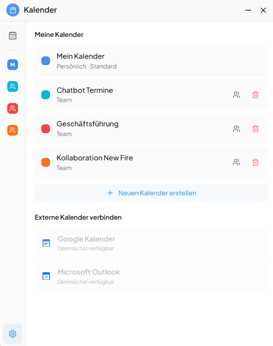 Kalender & Termine: Team- und Workspace-Kalender 1