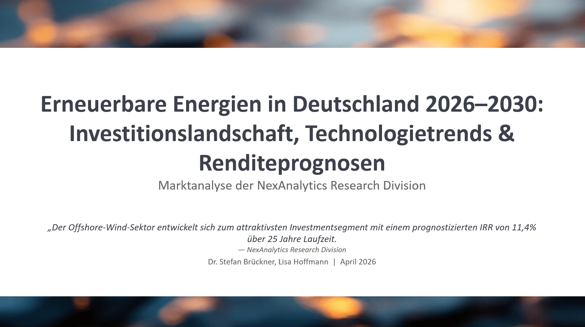 Erneuerbare Energien Deutschland — Folie 1