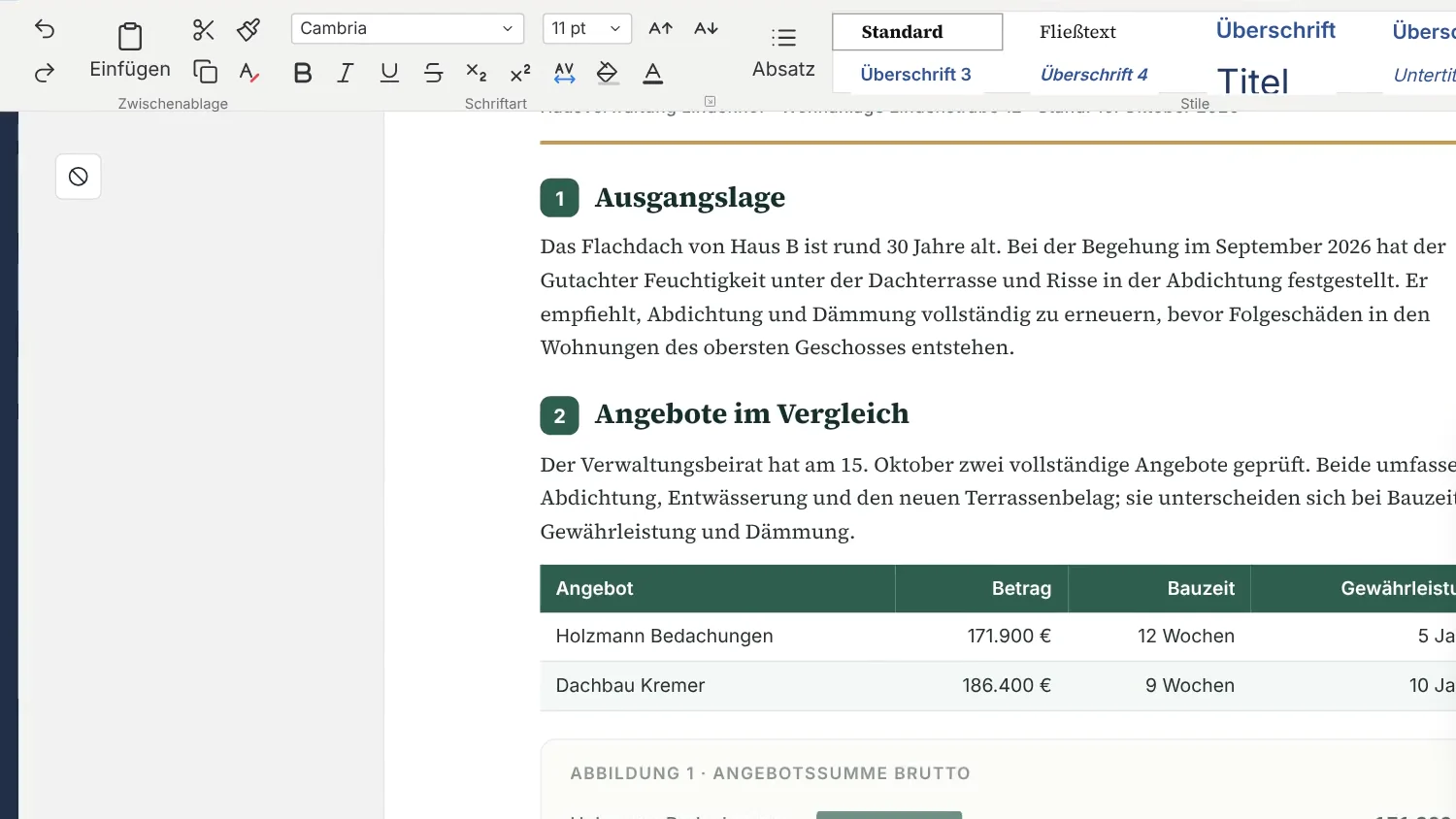 Nexoria Doc: Szene aus dem Erklärfilm mit fiktiven Beispieldaten